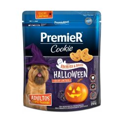 Cookie Halloween Premier para Cães Adultos Porte Pequeno Abóbora e Amora - 250g