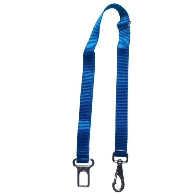 Cinto de Segurança para Cães, Cor Azul, Adaptador de carro para Cachorros, Guia Pet para Viagem, Modelo Universal