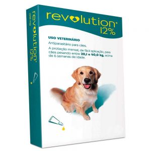 Antipulgas Revolution Zoetis Cães de 20,1 a 40kg - 12% - 2,0ml