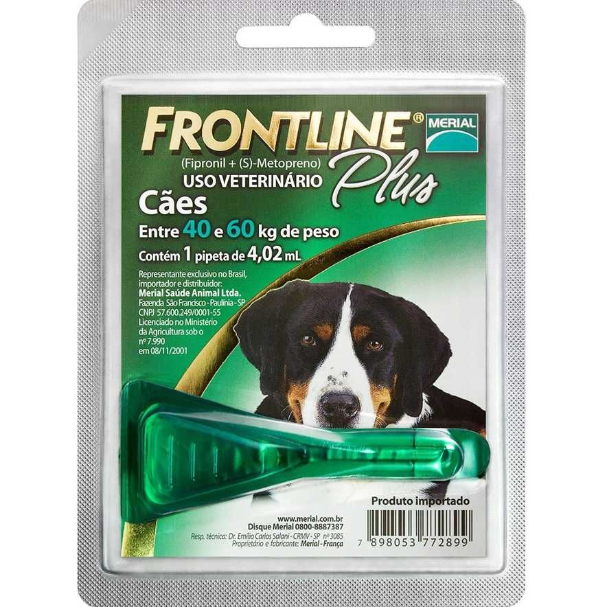 Antipulgas Frontline Plus Cães 40 a 60 kg (GG) Pipeta 4,02 ml