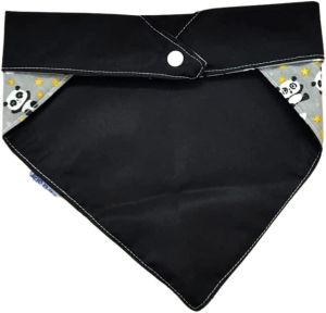 Bandana para Cachorro Preta P - Dupla Face 47cm