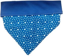 Bandana para Cachorro Azul G - Dupla Face 67cm