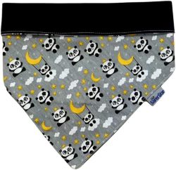 Bandana para Cachorro Preta G - Dupla Face 67cm