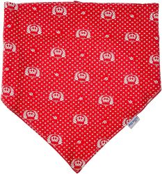 Bandana para Cachorro Vermelha G - Dupla Face 67cm