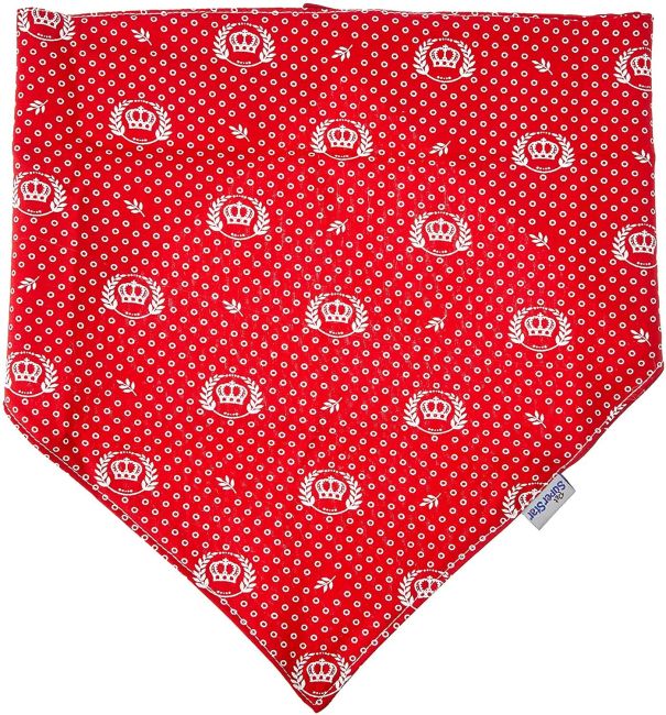 Bandana para Cachorro Vermelha M - Dupla Face 58cm