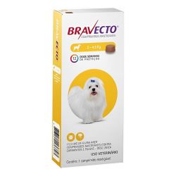 Bravecto 112,5mg Cães de 2kg até 4,5kg Antipulgas e Carrapatos, Administração oral, Comprimido, Eficaz, Até 12 semanas de proteção
