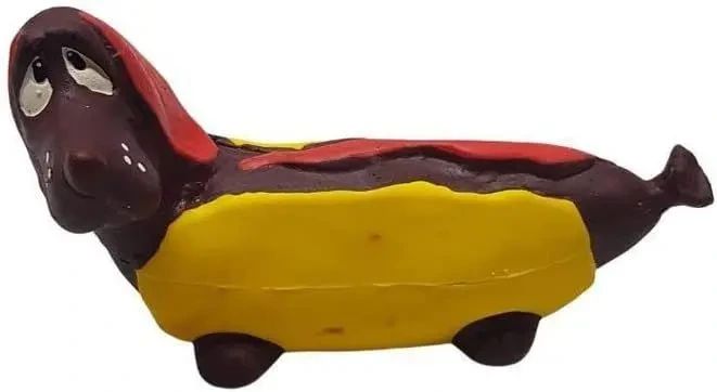 Brinquedo Mordedor Hot Dog Latex Para Pet 