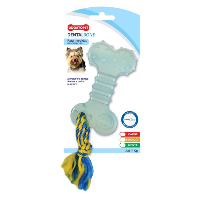 Brinquedo Cachorro Dentalbone Flat Corda 7kg Menta