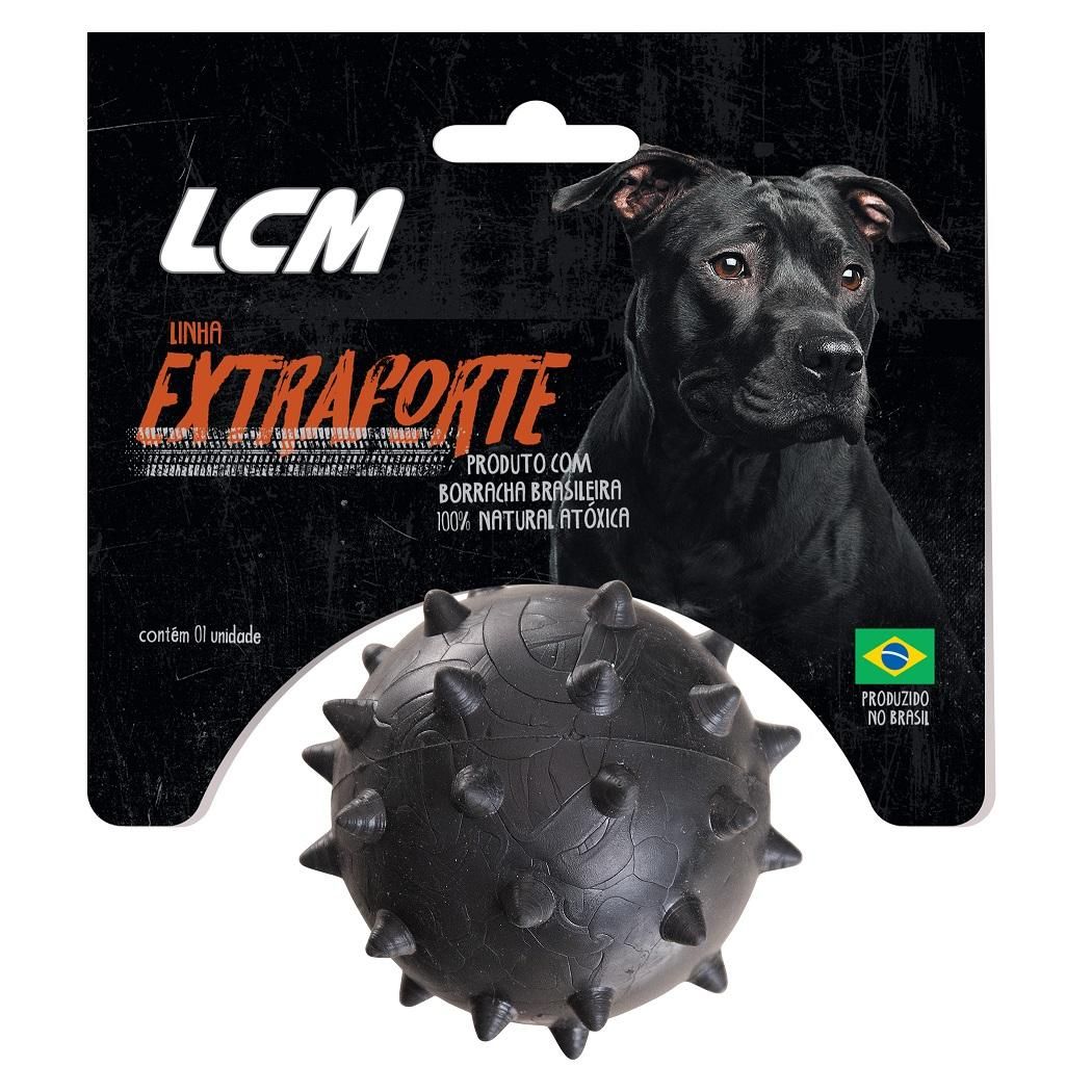 Brinquedo para Cães LCM Bola de Cravo Maciça Extra Forte Grande para Cães 