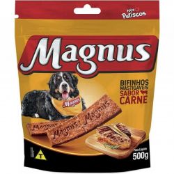 Petisco Cães Adultos Bifinho Magnus Carne - 500G