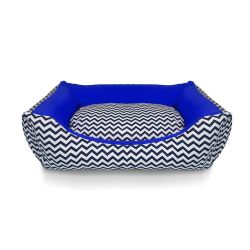 Cama Cachorro Ipanema Azul M - Lavável com Zíper