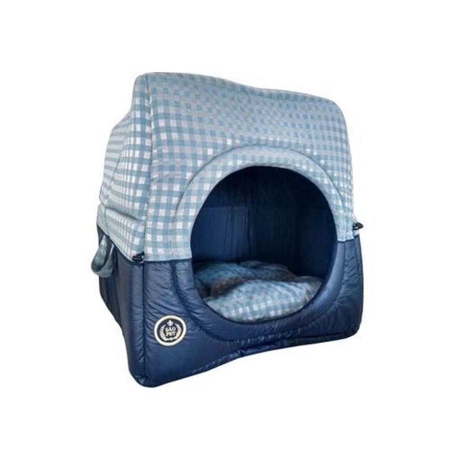 Cama Túnel Florence Média Azul - Cachorro e Gatos