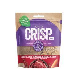 Natural Crisp Petisco Desidratado Chips Angus Batat Doce/Cenoura/Alecrim 100g - p/ Cães