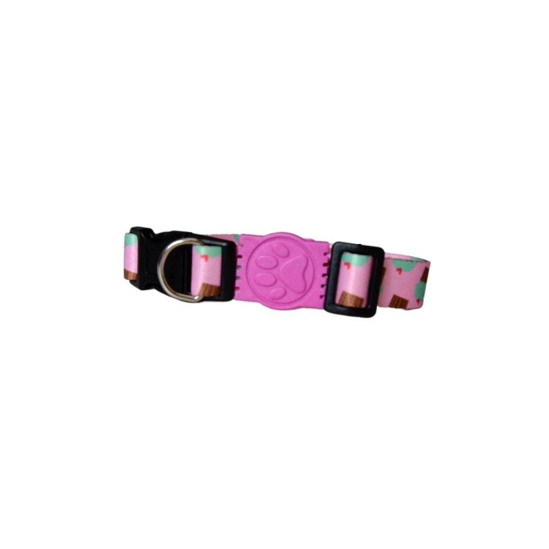 Coleira para Cachorro Pequeno, Premium, Cupcake Pp