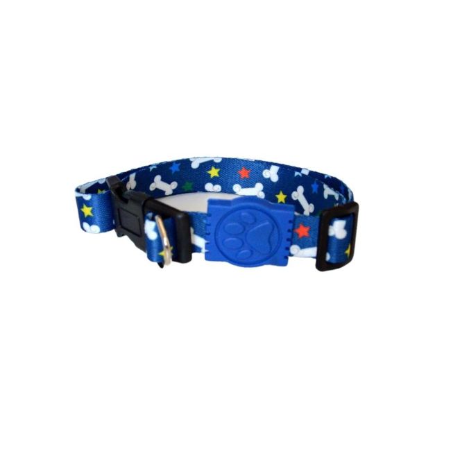 Coleira para Cachorro Pequeno, Premium, Ossinho P