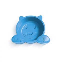 Comedouro Cat Face Azul