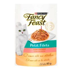 Ração Úmida Fancy Feast Petit Filet para Gatos Adultos Salmão 85g