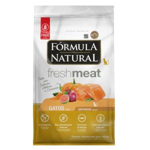 Ração seca para Gatos Castrados Fórmula Natural Fresh Meat Salmão 1kg
