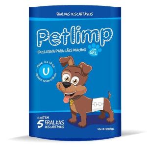 Fralda para Cães Machos Petlimp c/ 10 unid