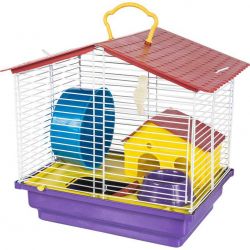 Gaiola Hamster 1 Andar Completa Teto Plástico