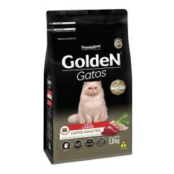 Ração Golden Gatos Adultos Sabor Carne 1 Kg