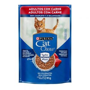 Ração Úmida  Purina Cat Chow para Gatos Adultos Carne 85g