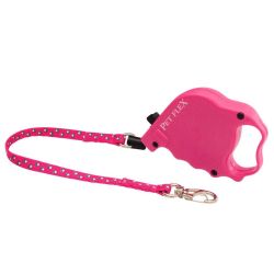 Guia Retrátil Pet Flex Premium Rosa 3 metros - Cachorro até 7kg