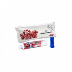 Kit Higiene Bucal Cat Dog - Creme Dental + Dedeira