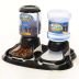 Kit Truqys Cães Design Automático Preto - Bandeja + Comedouro + Bebedouro