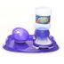 Kit Truqys Cães Roxo - Bebedouro Automático 2L + Comedouro Inclinado