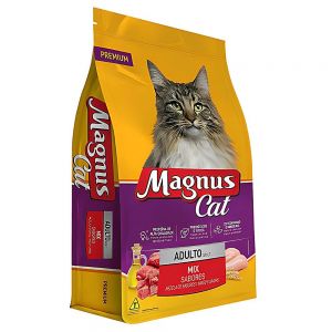 Ração Magnus Cat Só Recheados para Gatos Adultos Sem Corantes 15KG
