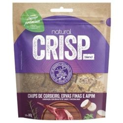 Natural Crisp Petisco Desidratado Chips de Cordeiro, Ervas Finas e Aipim 80g - p/ Cães