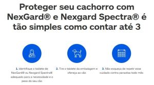 Nexgard Spectra M (Cães de 7,6 a 15 Kg), Elimina Pulga, Carrapato, Vermífugo, Ação Rápida, 30 Dias Duração - 1 Comp.