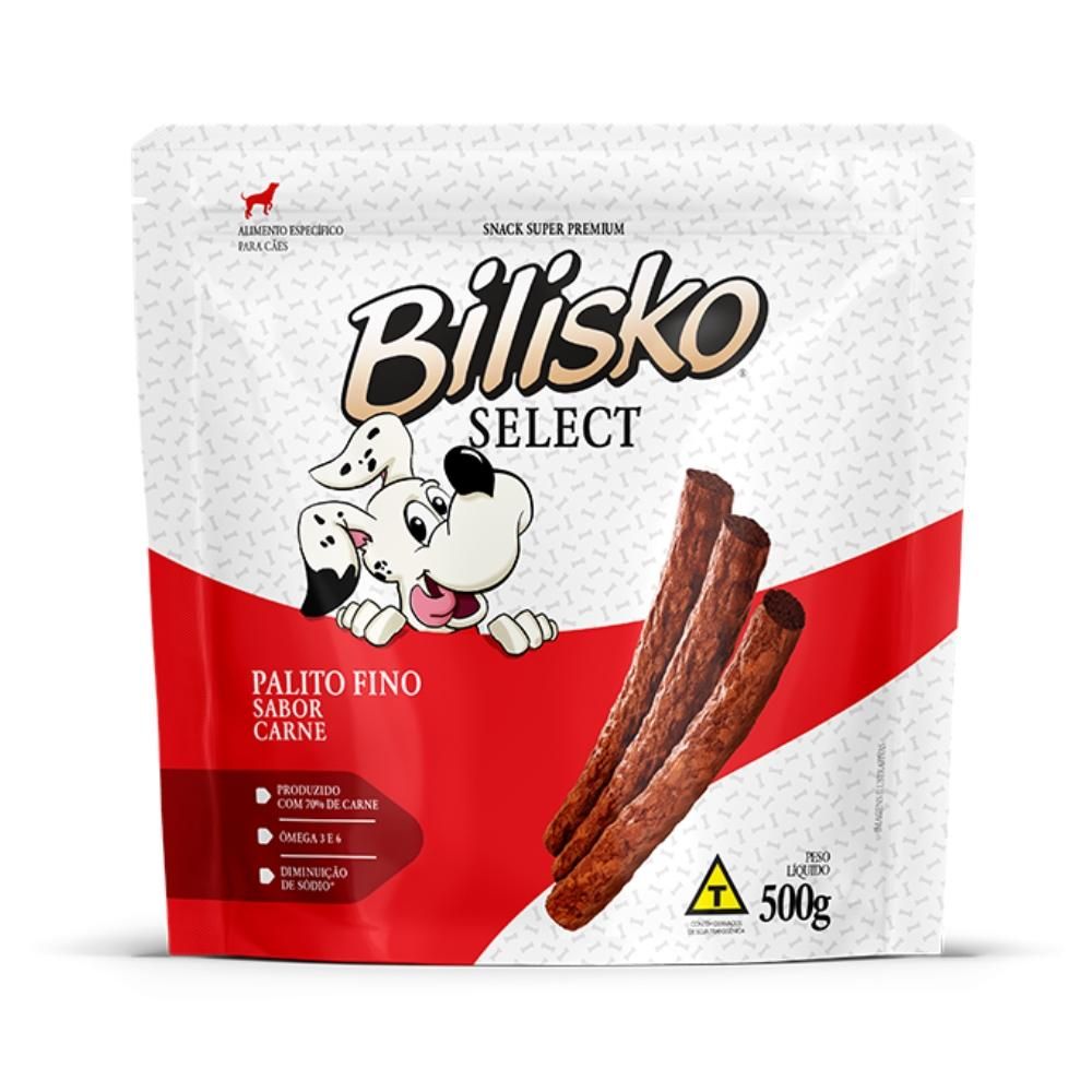 Petisco Bilisko Palito para Cães sabor Carne - 500g