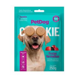 Biscoito Pet Dog Cookie para Cães sabor Frutas Vermelhas - 250g