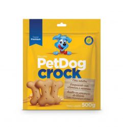 Biscoito Pet Dog Crock 500g para Cachorro
