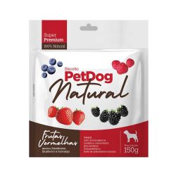 Petisco Natural Cães Pet Dog Frutas Vermelhas 150g
