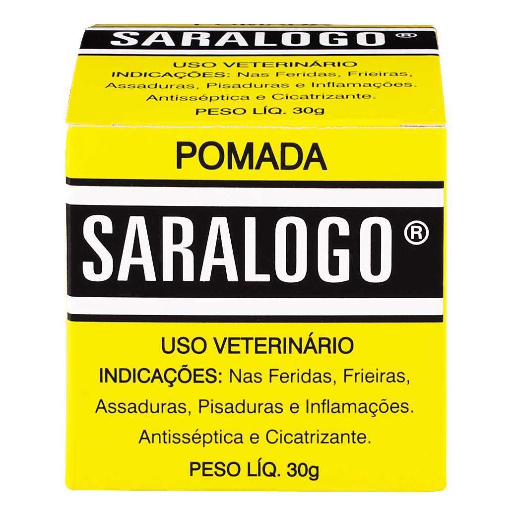 Pomada Cicatrizante Saralogo Veterinária p/ Feridas e Inflamações (30g)