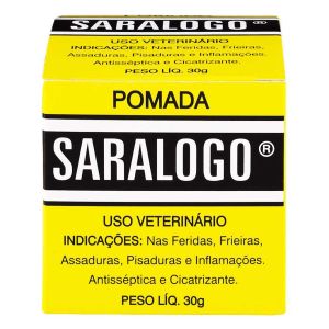 Pomada Cicatrizante Saralogo Veterinária p/ Feridas e Inflamações (30g)