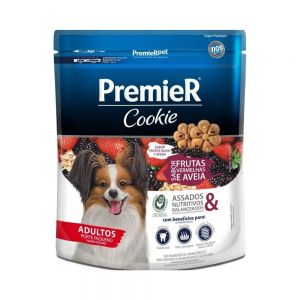 Cookie Premier para Cães Adultos Porte Pequeno Frutas Vermelhas e Aveia 350g