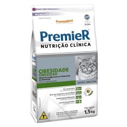 Ração Premier para Gatos Adultos Nutrição Clínica Obesidade 1,5Kg