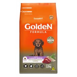 Ração Golden Fórmula Cães Filhotes Porte Pequeno Carne 1Kg