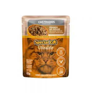 Ração Úmida Special Cat Sachê Frango para Gatos Castrados - 85g
