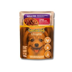 Ração Special Dog Ultralife sachê para cães Adultos de Porte Pequeno Carne 100g