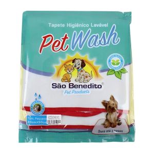 Tapete Higiênico Lavável Pet Wash P 60x50cm - Tapete Lavável para Cachorro